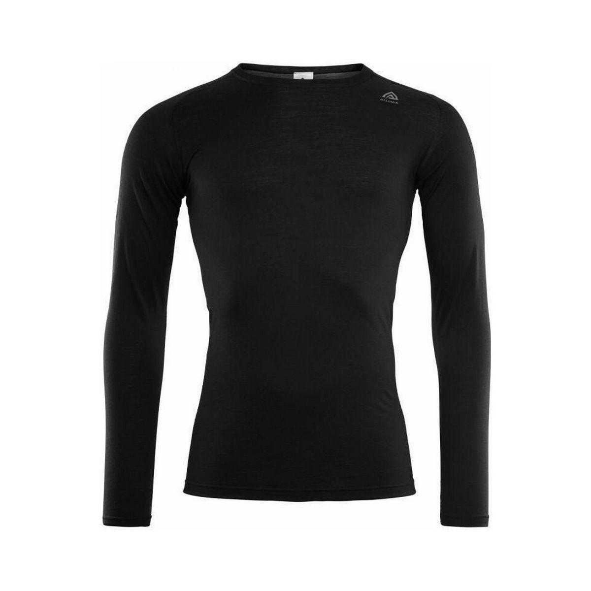 Термокофта чоловіча Aclima LightWool Undershirt Long Sleeve Man Jet Black - S