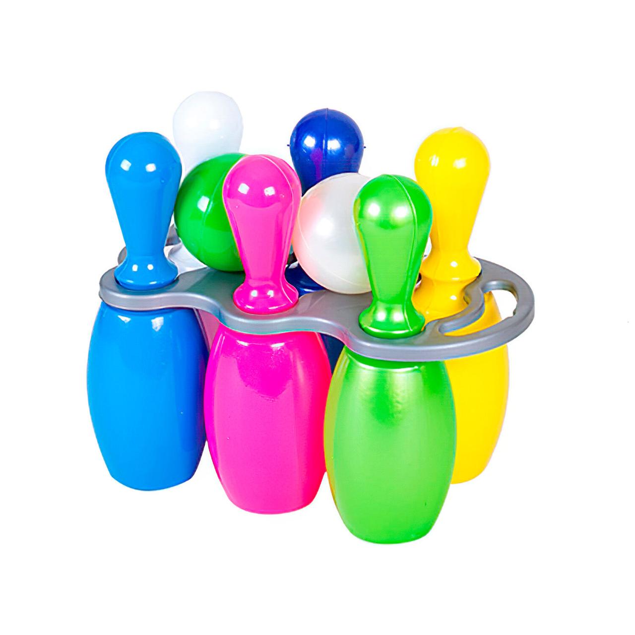 Гр"Кеглі малютки з ручкою  №9" 024/5 (10) "BAMSIC", в сітці, фото 1