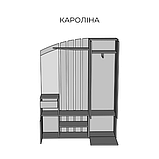 Прихожая Каролина  (Світ мебелів) 1640х400х2195мм, фото 5