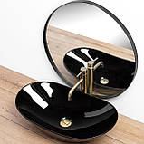 Умивальник (раковина) REA ROYAL 60 BLACK чорний накладний, фото 2