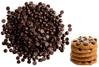 Термостабільні краплі, дропси з чорного шоколаду ТМ Мир, 100 г