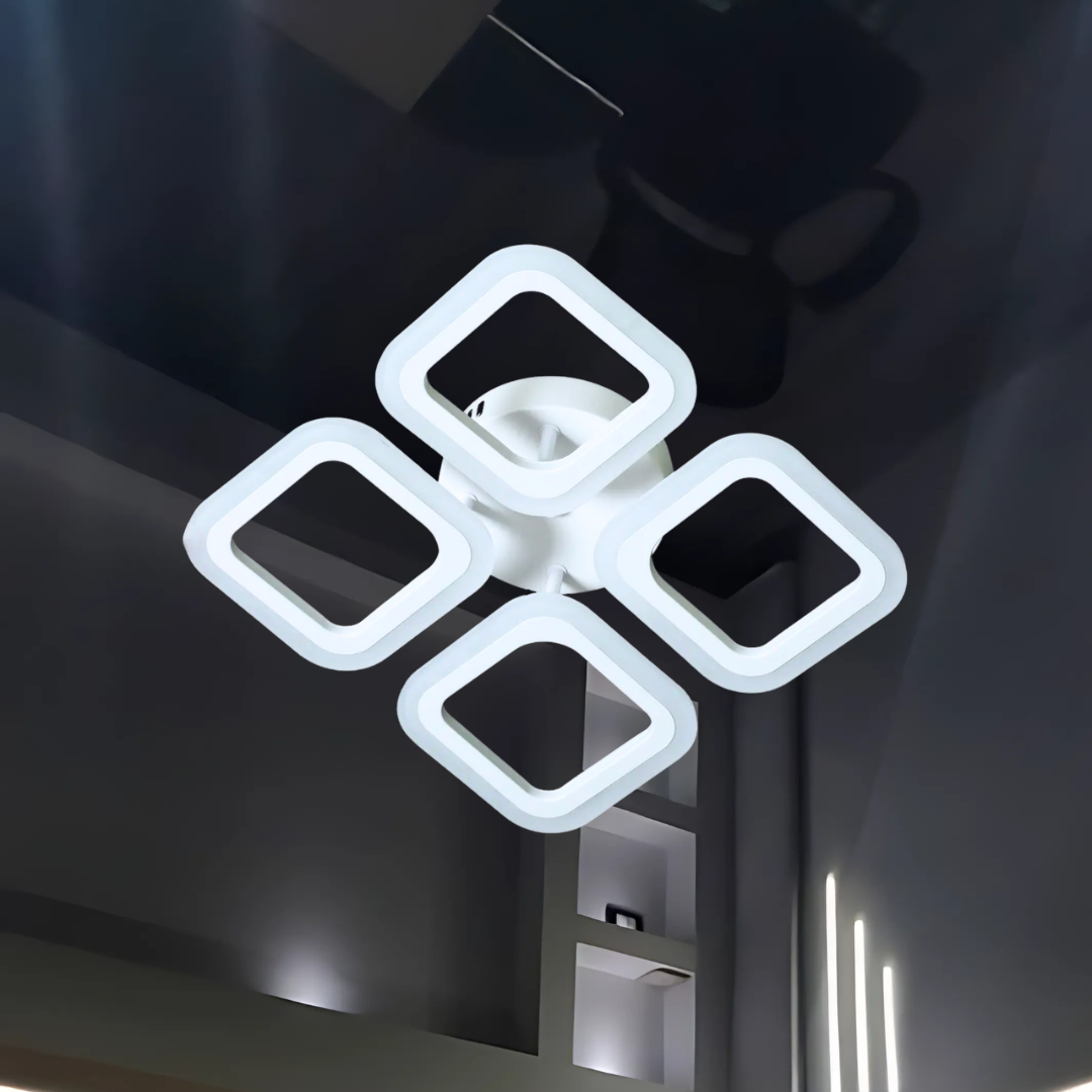 Люстра Led без підсвічування SVET 56W до 12 м² колір Білий SY-5330/4 WH, фото 1