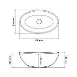 Умивальник (раковина) VBI PARMA WHITE накладний, фото 2