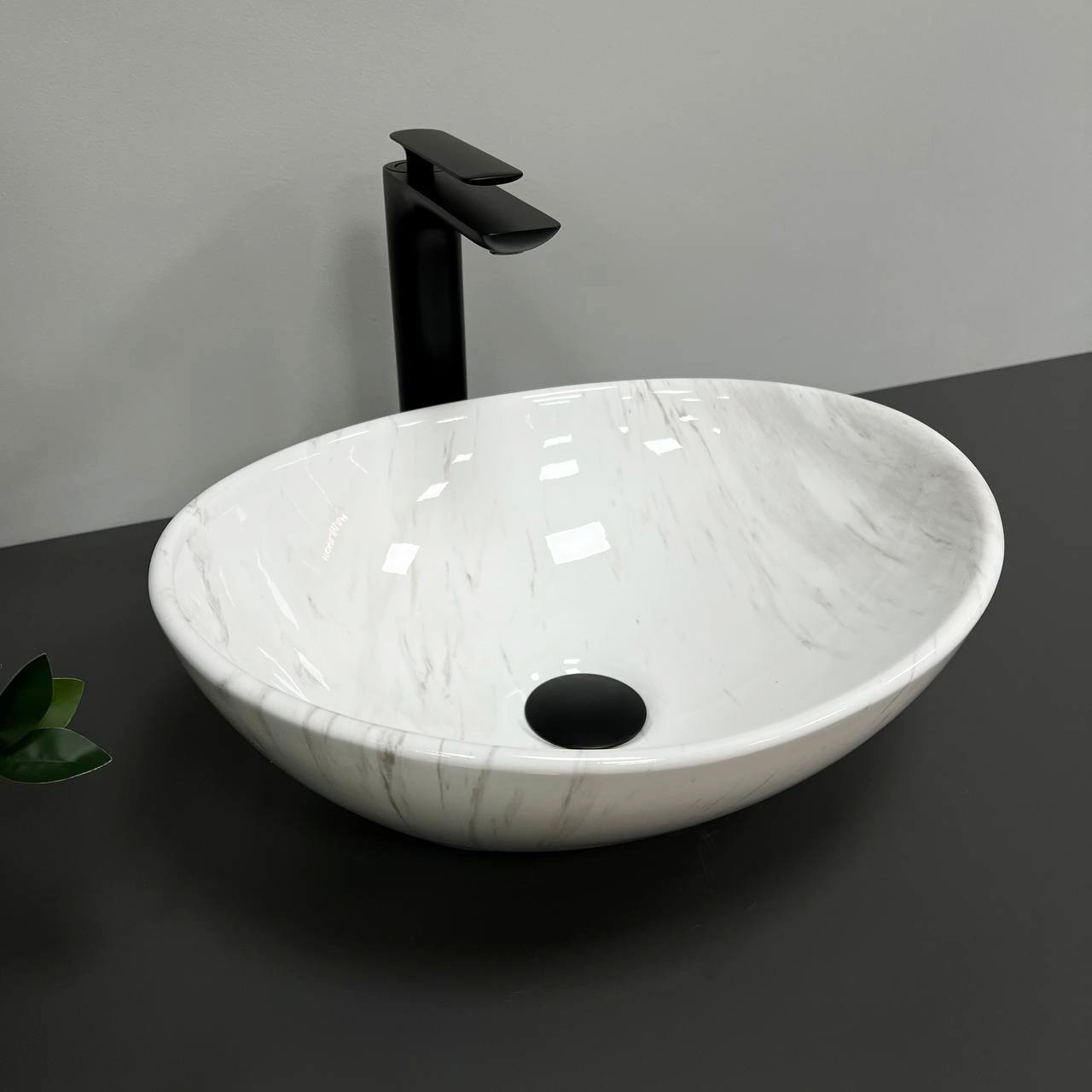 Умивальник (раковина) VBI PARMA MARBLE NATURE GLOSSY накладний, фото 1