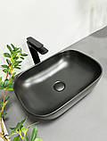 Умивальник (раковина) VBI RAVENNA BLACK MATT накладний, фото 2