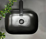 Умивальник (раковина) VBI RAVENNA BLACK MATT накладний, фото 4