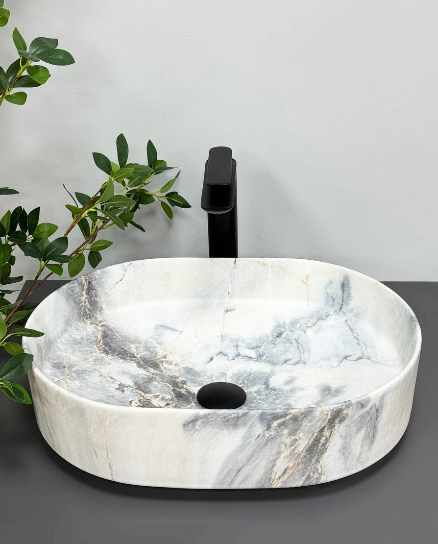 Умивальник (раковина) VBI VERONA 50 GRANIT MATT накладний, фото 1