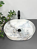 Умивальник (раковина) VBI VERONA 50 GRANIT MATT накладний, фото 3