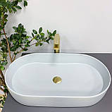 Умивальник (раковина) VBI VERONA 70 SMOKE BLUE накладний, фото 3