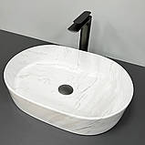 Умивальник (раковина) VBI VERONA 50 NATURE MARMO GLOSSY накладний, фото 3