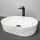Умивальник (раковина) VBI VERONA 50 NATURE MARMO GLOSSY накладний, фото 4