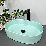 Умивальник (раковина) VBI VERONA 50 TURKUS MATT накладний, фото 4
