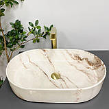 Умивальник (раковина) VBI VERONA 60 ONYX GLOSSY накладний, фото 4