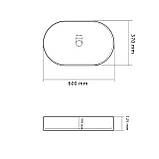 Умивальник (раковина) VBI VERONA 60 GOLD MARMO GLOSSY накладний, фото 2