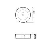 Умивальник (раковина) VBI PRATO WHITE накладний, фото 2