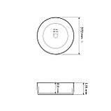 Умивальник (раковина) VBI PRATO MINT MATT накладний, фото 2