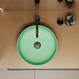 Умивальник (раковина) VBI PRATO MINT MATT накладний, фото 4