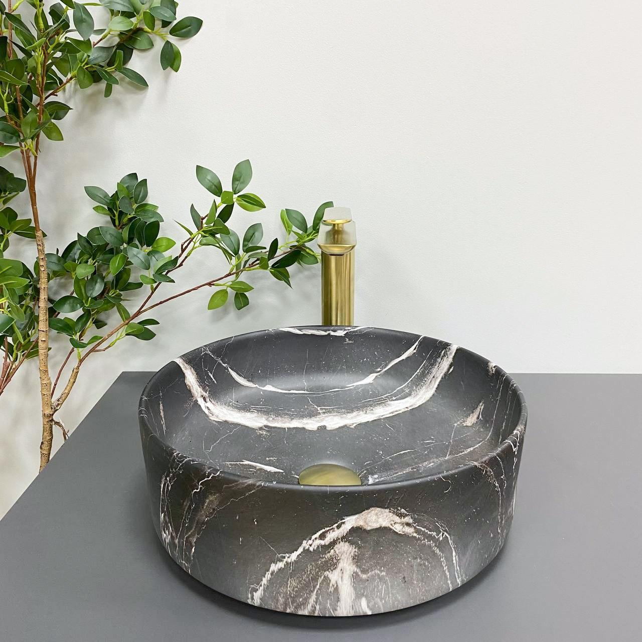 Умивальник (раковина) VBI PRATO BLACK ONYX MATT накладний, фото 1