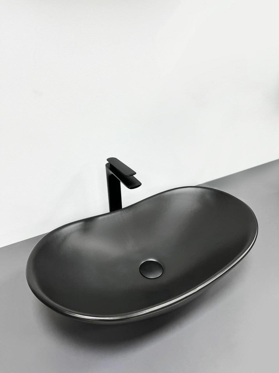 Умивальник (раковина) VBI TURIN BLACK MATT накладний, фото 1