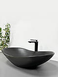 Умивальник (раковина) VBI TURIN BLACK MATT накладний, фото 3