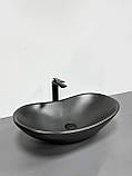 Умивальник (раковина) VBI TURIN BLACK MATT накладний, фото 4