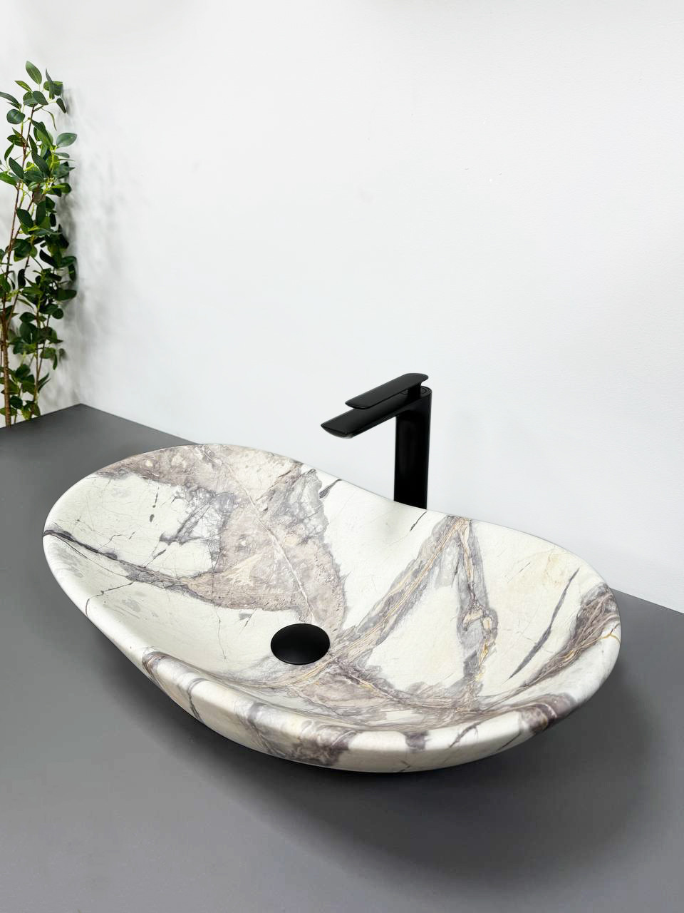 Умивальник (раковина) VBI TURIN THUNDER MATT накладний, фото 1