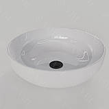Умивальник (раковина) VBI BARI WHITE накладний, фото 5