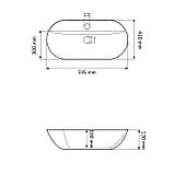 Умивальник (раковина) VBI TERNI WHITE накладний, фото 2