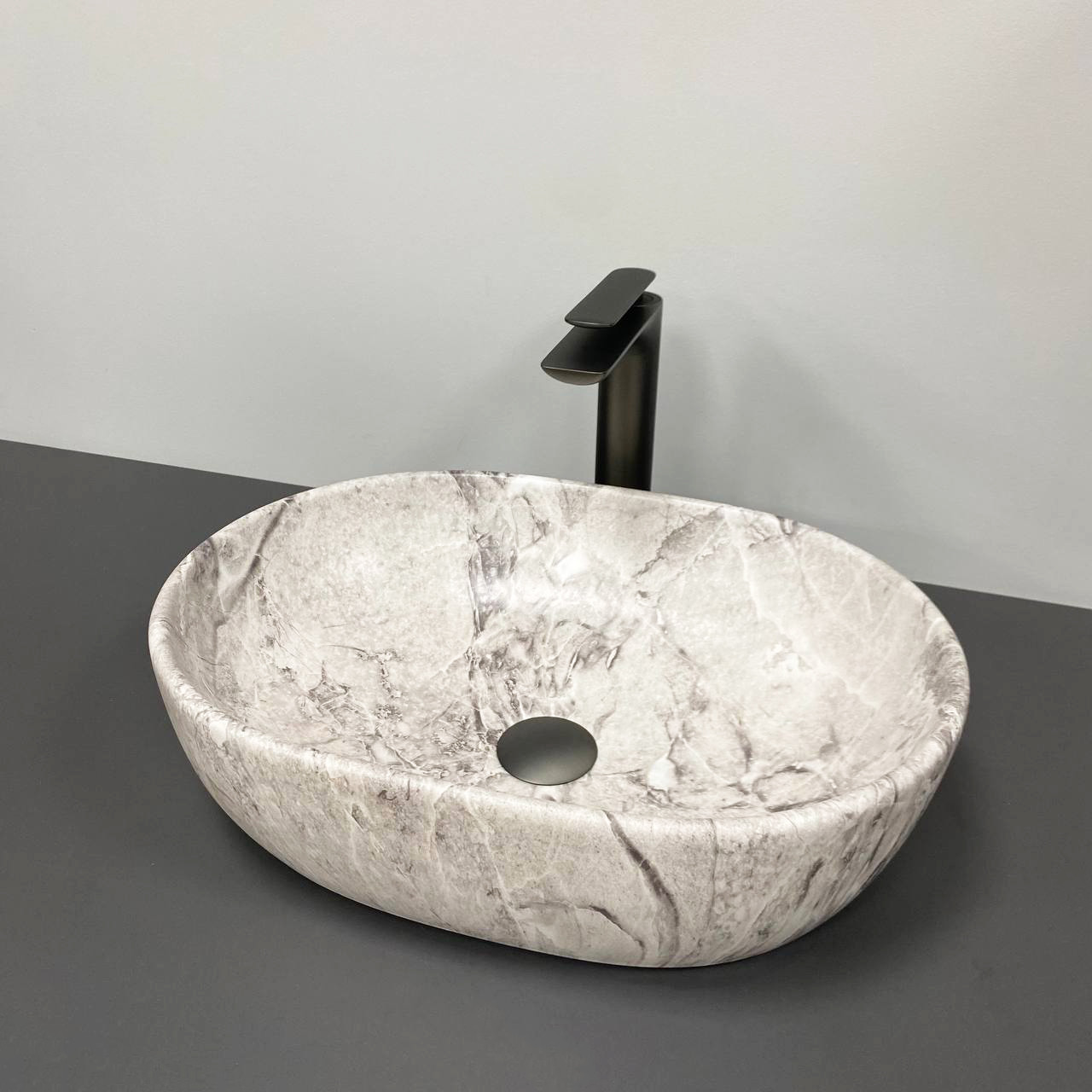 Умивальник (раковина) VBI MODENA S STONE MATT накладний, фото 1