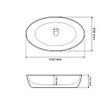 Умивальник (раковина) VBI UDINE STONE GLOSSY накладний, фото 2