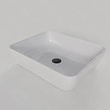 Умивальник (раковина) VBI PALERMO WHITE накладний, фото 6