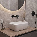 Умивальник (раковина) VBI PALERMO S WHITE накладний, фото 6