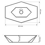 Умивальник (раковина) VBI VENEZIA WHITE накладний, фото 2