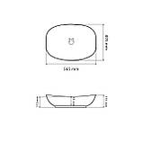 Умивальник (раковина) VBI OSTUNI WHITE накладний, фото 2