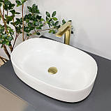 Умивальник (раковина) VBI IMOLA WHITE накладний, фото 3