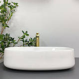 Умивальник (раковина) VBI IMOLA WHITE накладний, фото 4