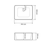 Умивальник (раковина) VBI NORCIA WHITE накладний, фото 2