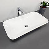 Умивальник (раковина) VBI PINETO WHITE накладний, фото 4