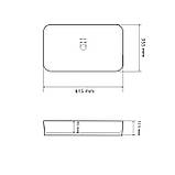 Умивальник (раковина) VBI TRIEST WHITE накладний, фото 3