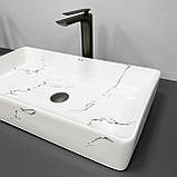 Умивальник (раковина) VBI TRIEST MARMO GLOSSY накладний, фото 4