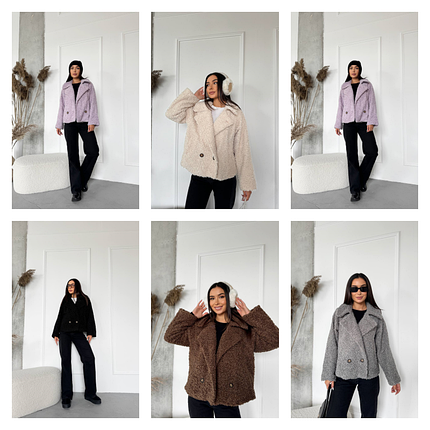 Пальто букле на гудзику, фото 1