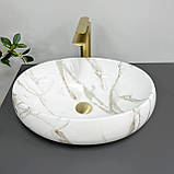 Умивальник (раковина) VBI VENETO LAVA GLOSSY накладний, фото 3