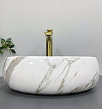 Умивальник (раковина) VBI VENETO S AIAX GLOSSY накладний, фото 2