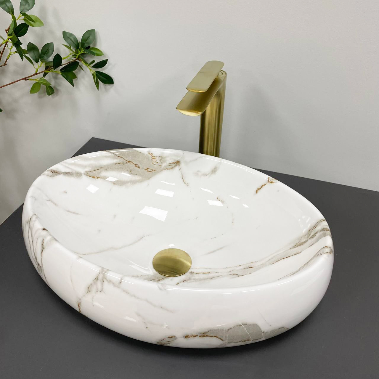 Умивальник (раковина) VBI VENETO AIAX GLOSSY накладний, фото 1