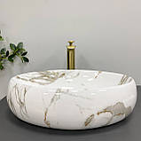 Умивальник (раковина) VBI VENETO AIAX GLOSSY накладний, фото 3