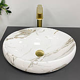 Умивальник (раковина) VBI VENETO AIAX GLOSSY накладний, фото 4
