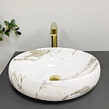 Умивальник (раковина) VBI VENETO AIAX GLOSSY накладний, фото 5