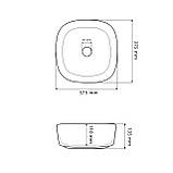 Умивальник (раковина) VBI AREZZO WOOD MATT накладний, фото 2