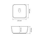 Умивальник (раковина) VBI ALGHERO S TERAZZO GLOSSY накладний, фото 2