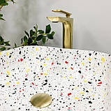 Умивальник (раковина) VBI ALGHERO S TERAZZO GLOSSY накладний, фото 6